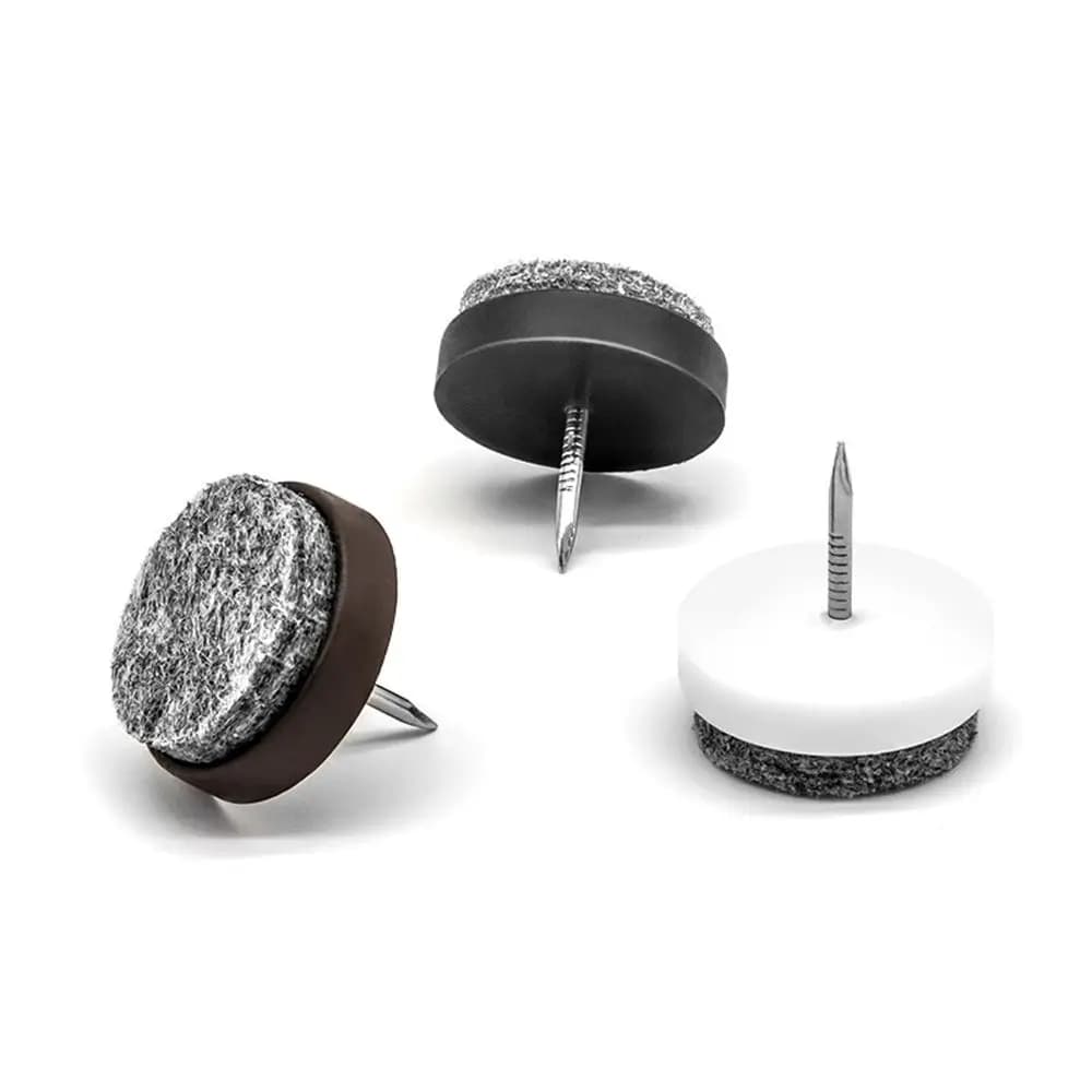 20pcs/pack Felt Foot Pad Skid Glide Nail Protector Furniture Chair Table Leg 14mm/17mm/20mm/22mm/24mm/28mm