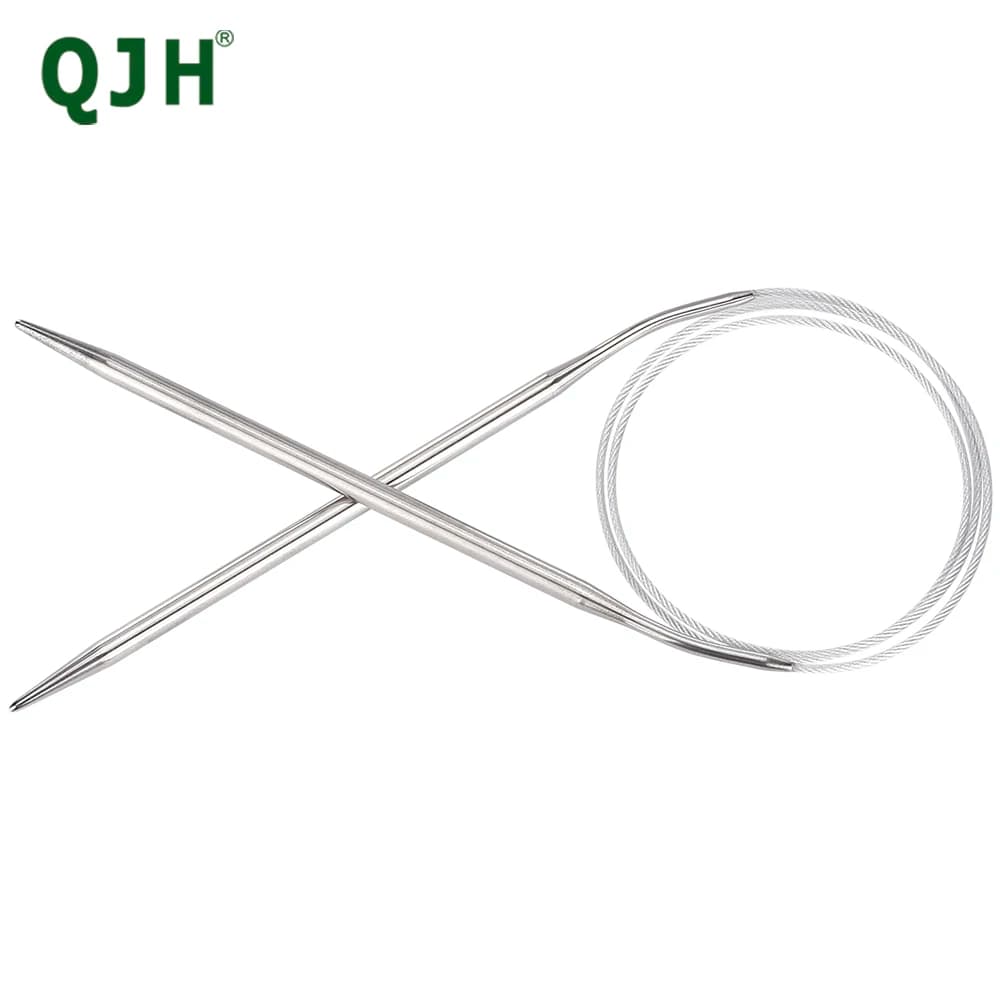 Ergonomic Fixed Circular Knitting Needle and Ruler in One 1.8-5 mm, 80 cm/31.4" Suitable for Beginners to Advanced, Special Gift