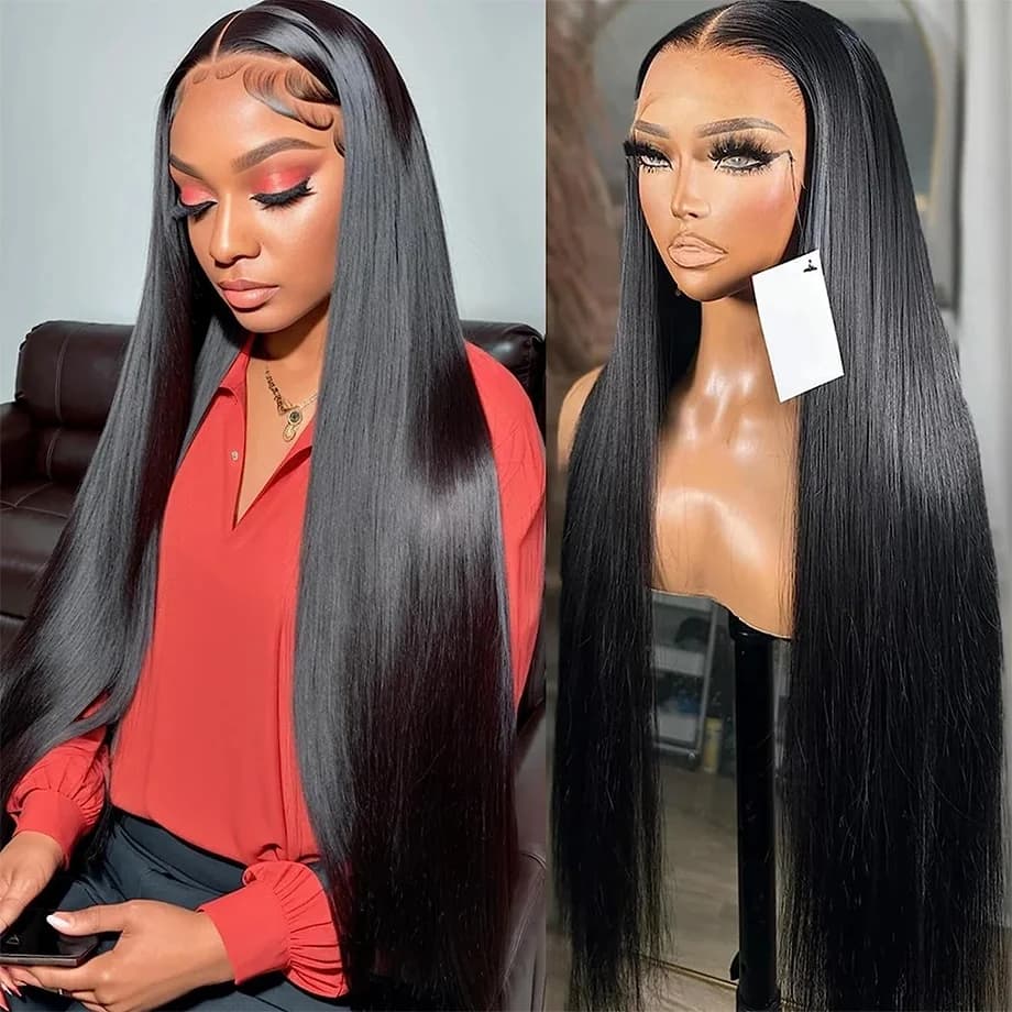30 40 Inch Straight Lace Front Wigs Human Hair 13x6 Hd Lace Frontal Wig For Women Pre Plucked With Baby Hair Glueless Lace Wigs