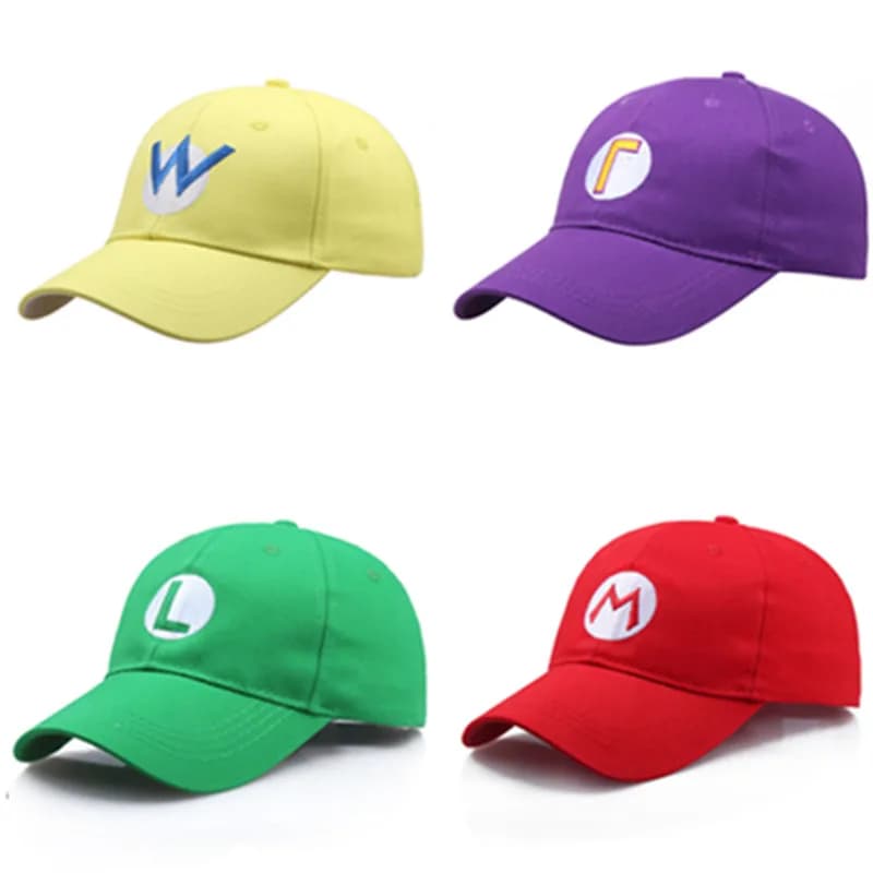 Game Super Luigi Bros Sun Hats Cosplay Costumes Props Baseball Cap