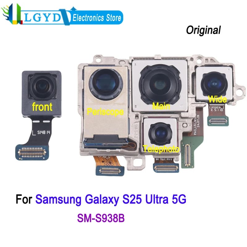 Original Front / Rear Camera For Samsung Galaxy S25 Ultra SM-S938B Phone Telephoto / Periscope / Wide / Main Back Camera Replace