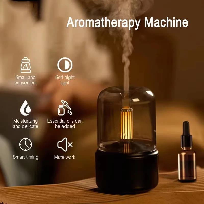 Creative Candlelight Aromatherapy Machine Home Aromatherapy Humidifier USB Plug in Desktop Home Atmosphere Candlelight