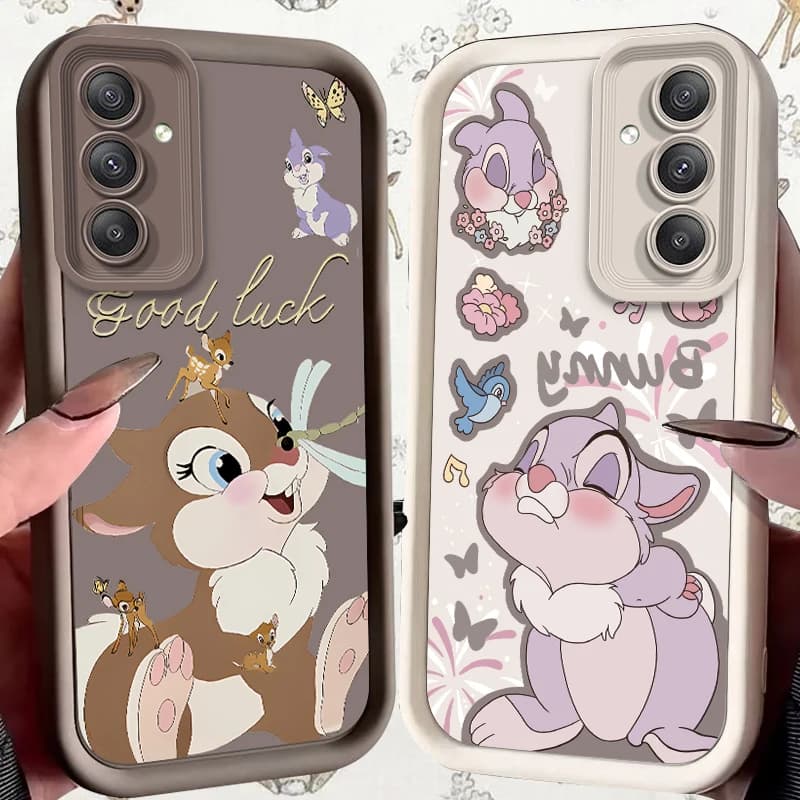 Disney Bambi Thumper Case for Samsung Galaxy S24 S23 S22 S21 Ultra Plus S20 FE A55 A54 A53 A52 A52S A51 A50 A50S A35 A34 Cover