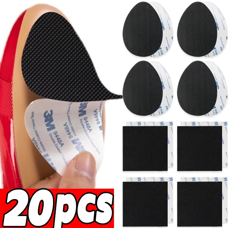 2/20Pcs Wear-Resistant Non-Slip Shoes Mat Self-Adhesive Forefoot High Heels Sticker High Heel Sole Protector Rubber Pads Cushion