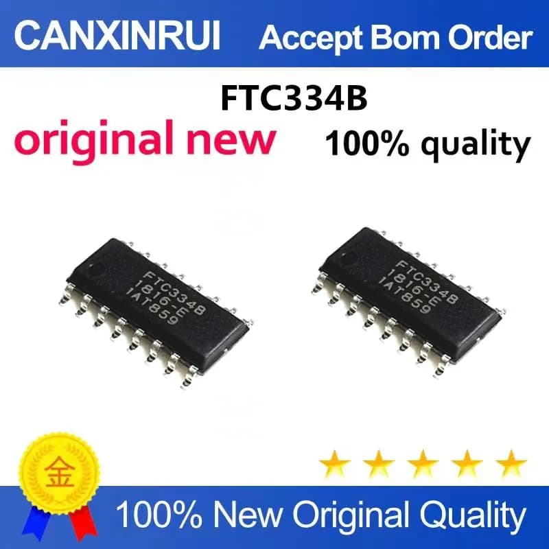 New FTC334 FTC334B FTC334C FTC334K SOP16 Touch IC Key Processing Chip