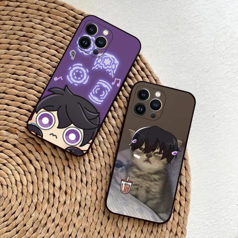 Cute V-Valorant Game Phone Case For iPhone 15,14,13,12,11,Plus,Pro Max,XS,X,XR,SE,Mini,8,7 Soft Silicone Black Cover