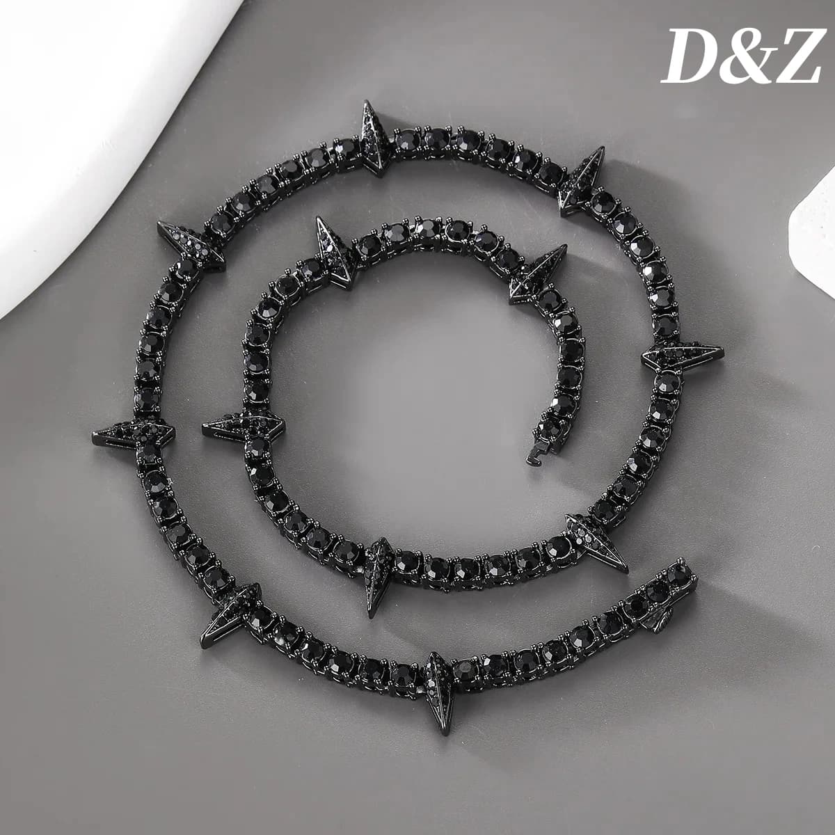 Hip Pop 4MM Tennis Chain Dropwater Bling Iced Out Colorful Rhinestone Necklaces For Men Women Choker Jewelry Party Gift