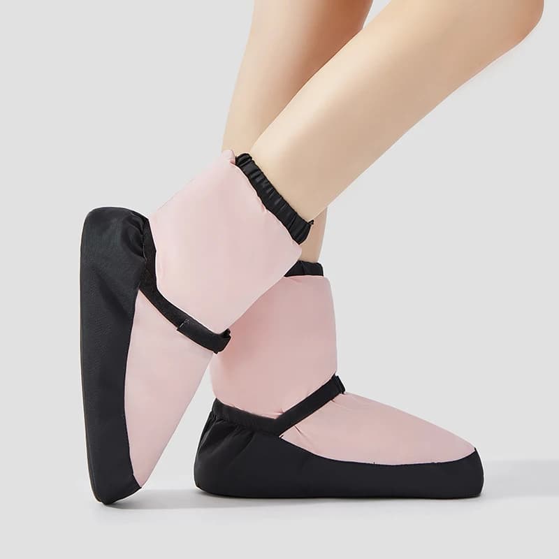 ARCLIBER Winter Dance Shoes Women's Warm Boots Clip Cotton Ankle Boots Exercise Body Shoes Soft Sole Ballet Dance Cotton Shoes