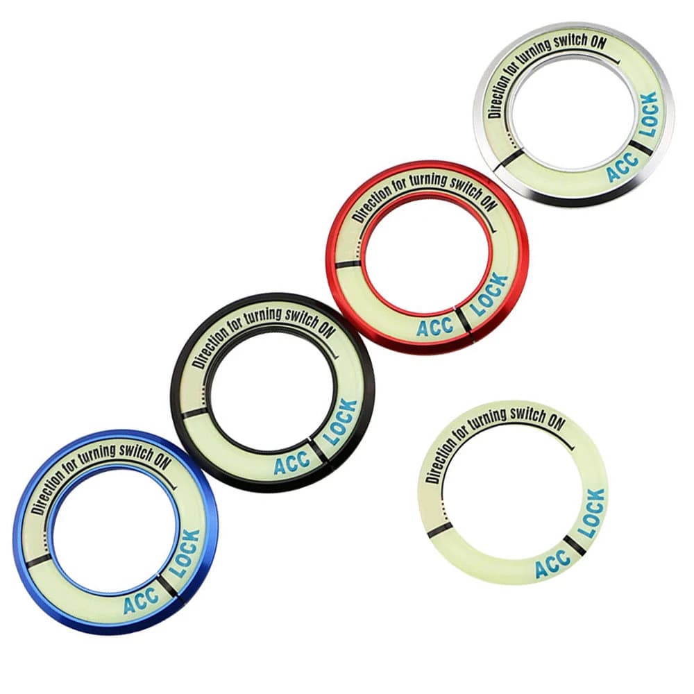 Luminous Car Ignition Switch Key Hole Ring Sticker Cover for Chevrolet Cruze Aveo Lacetti Niva Spark Orlando Epica Sail Sonic