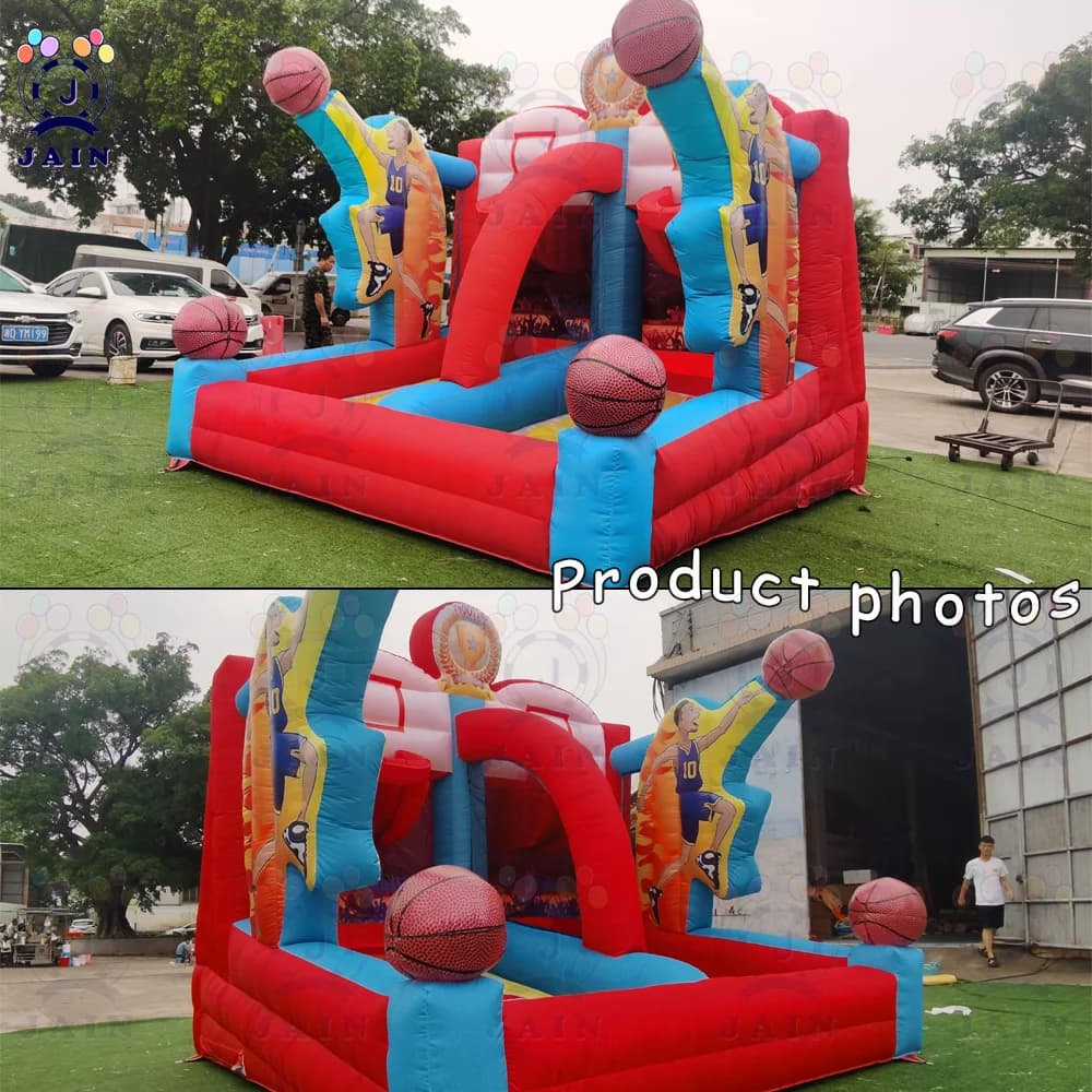 3.5M Oxford Inflatable Basketball Hoop Carnival Game/Inflatable Basketball Double Shot Out For Playground Game Festival