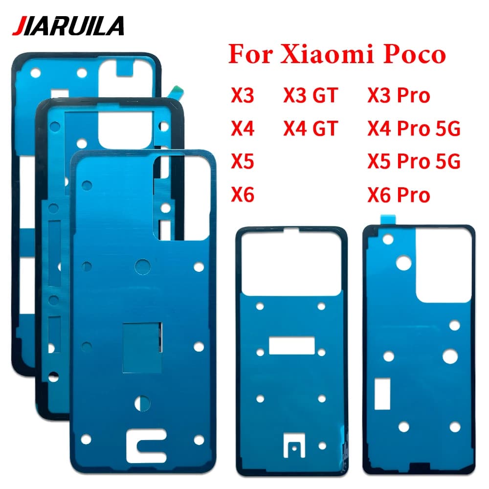 NEW Tested Back Battery Sticker Adhesive Glue Waterproof Back Cover Sticker Tape For Xiaomi Poco X3 Pro X4 GT X5 X6 Pro 5G X2