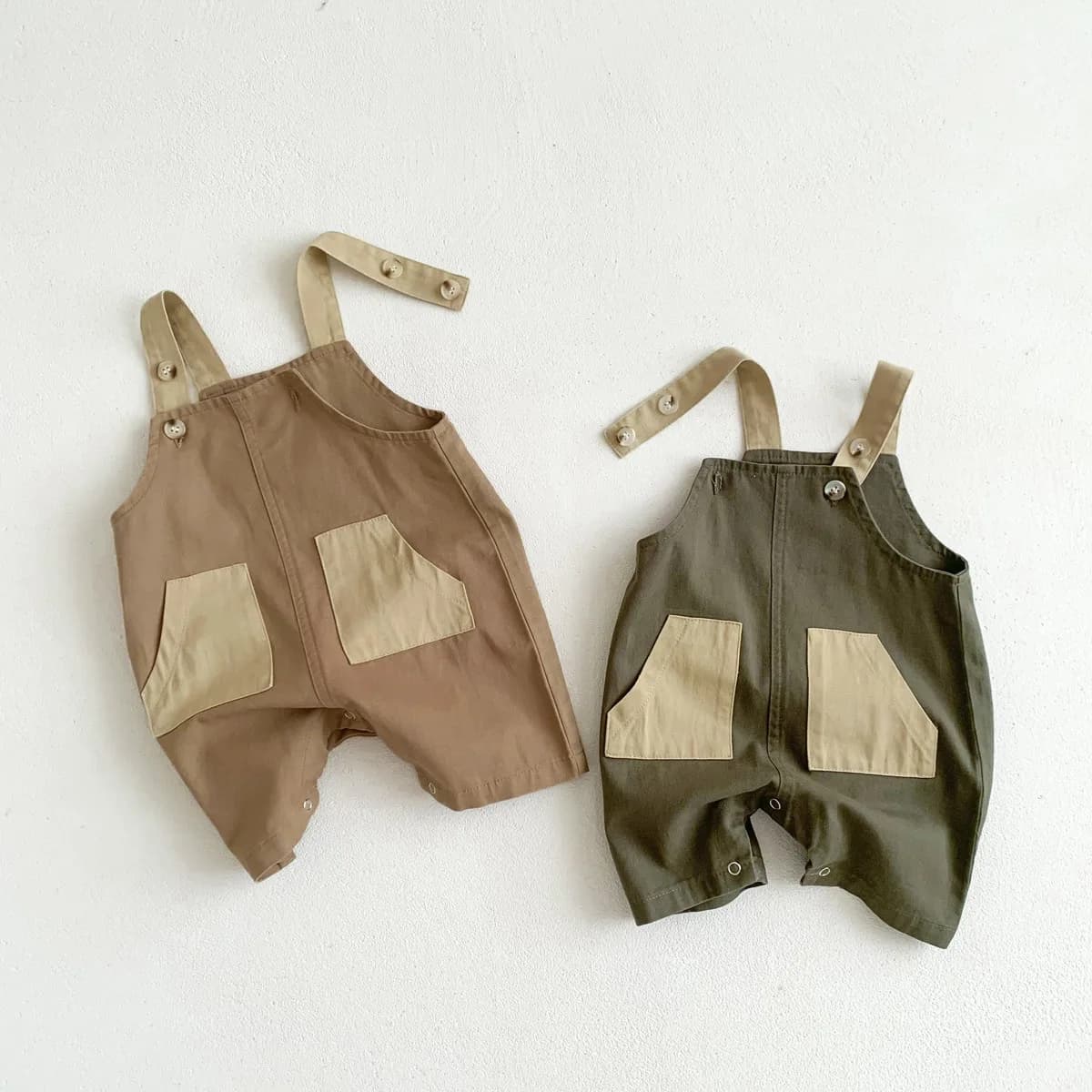 Summer Baby Clothes Fashion Casual Overalls 2024 Children Shorts All Match Boys and Girls Pocket Korean Style Casual Overalls