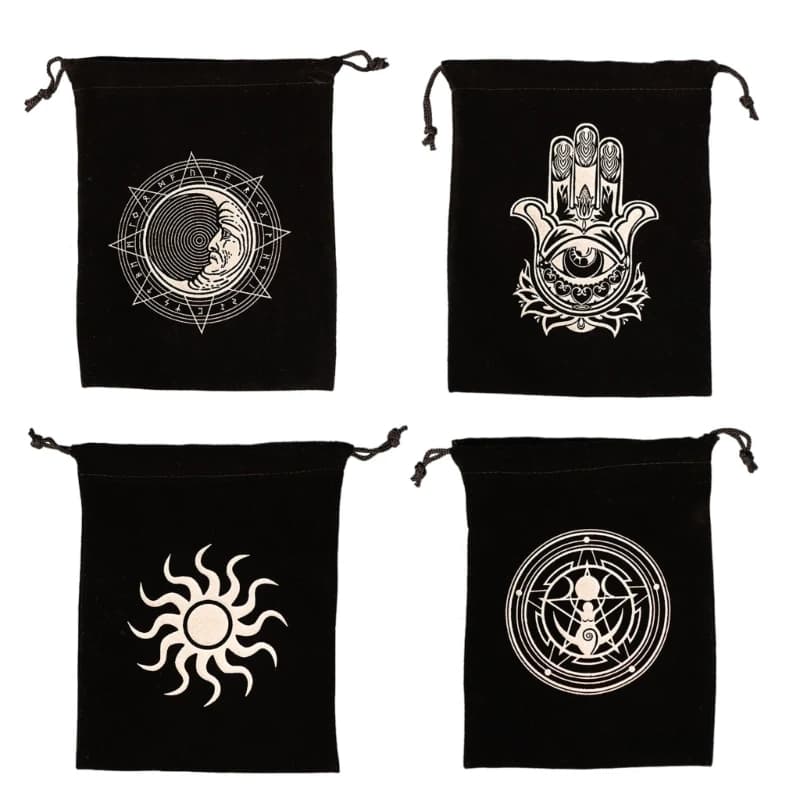 Mini Jewelry Dices Card Gift Bag Drawstring Pouches Rune Divinations Tarot Bag Flannelette Game Oracles Cards Stored Bag