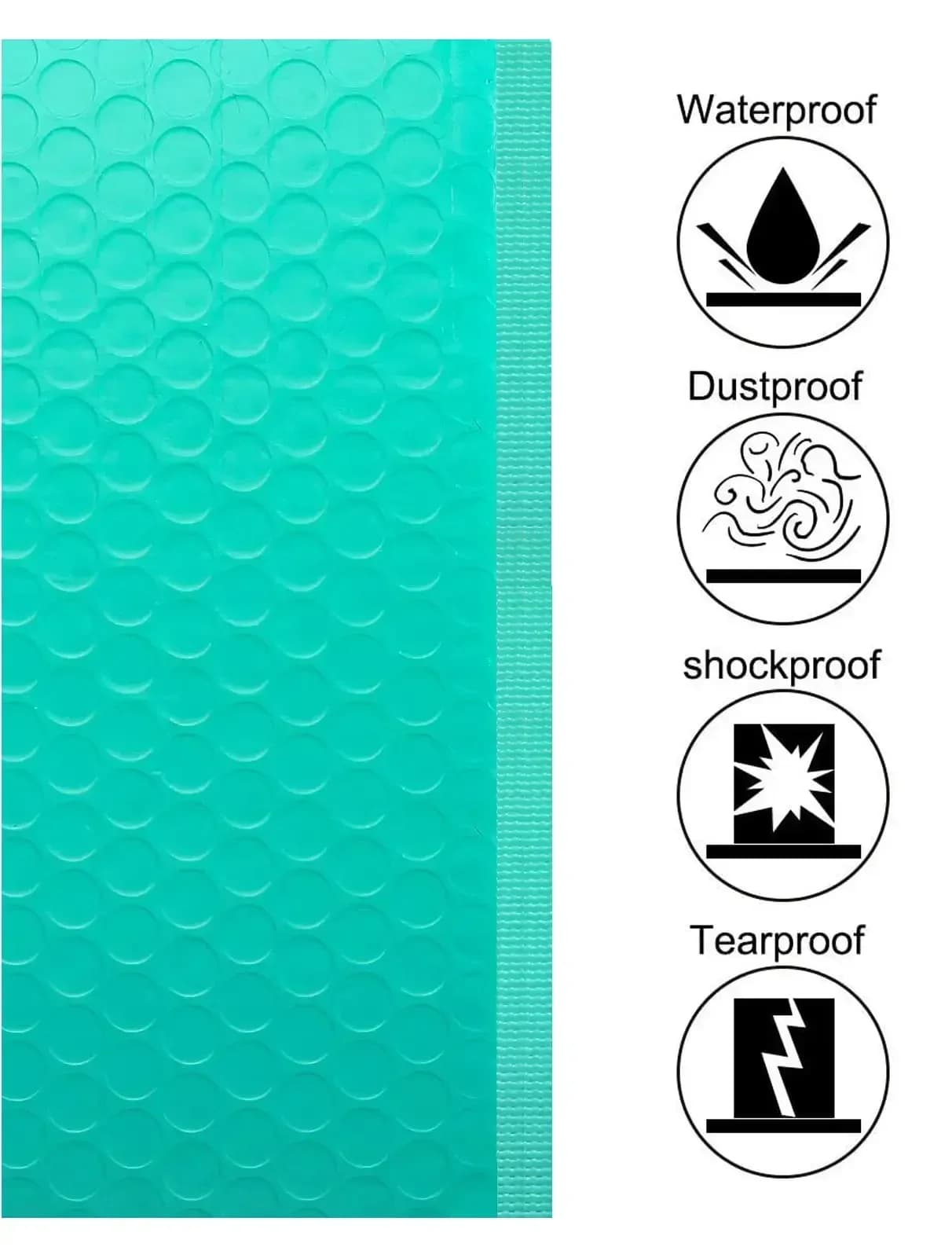 Pe Black Protection Plastic Courier Package Bubble 100pcs Bag Envelope Waterproof Poly Anti-fall Packaging Balloon Buffer Mailer