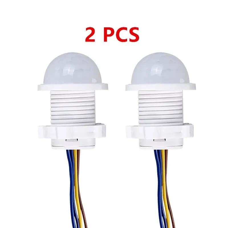2PCS Smart PIR Sensor Detector Switch 110V 220V Human Body Infrared Auto On Off Light For LED Lamp Ceiling Light Panel Lights