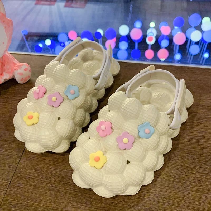 Slides Children Cute Bubble Ball Kids Slippers Summer Bathroom Toddler Slides Home Indoor Anti-Skid Sandals Shoes