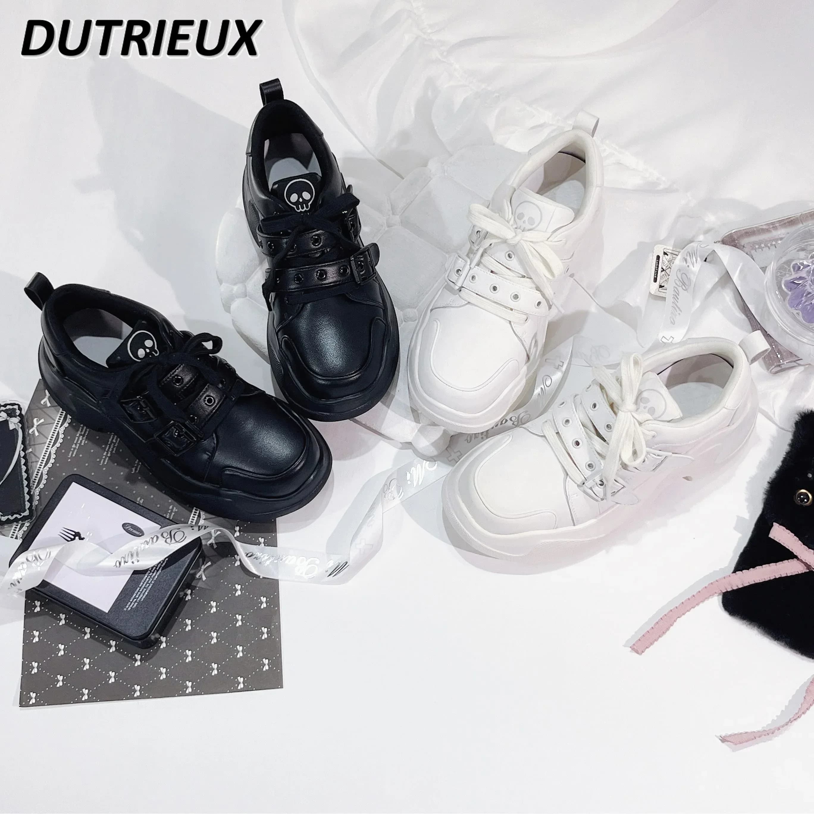 Japanese Style 2024 New Original Y2k Subculture Fashion Sneakers for Lady Sweet Cute Simple Casual Women's Shoes Spring Autumn