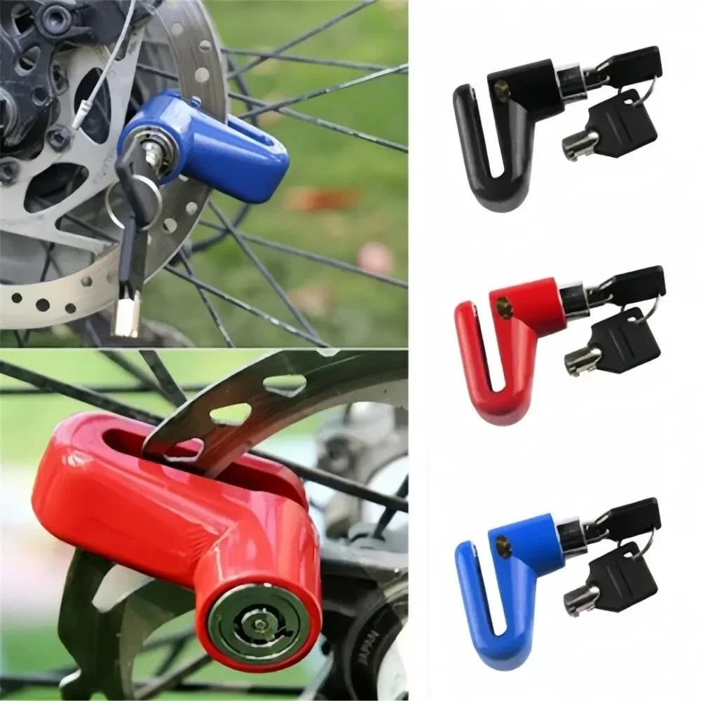 Anti-Theft Disc Brake Lock - For Scooters/Bikes/Motorcycles Steel Wire Lock Enhanced Safety