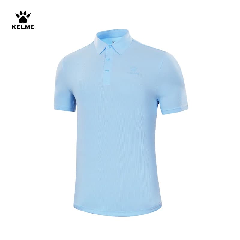 KELME Embroidery 85% Cotton Polo Shirts for Men Casual Solid Color Slim Fit Mens Polos New Summer Fashion Brand Men Clothing
