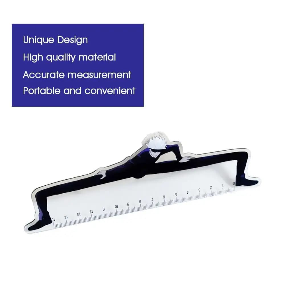 15cm Anime Character Peripheral Ruler Student Straight Ruler Gojo And Geto Japanese Anime Surrounding Supplies Birthday Gifts