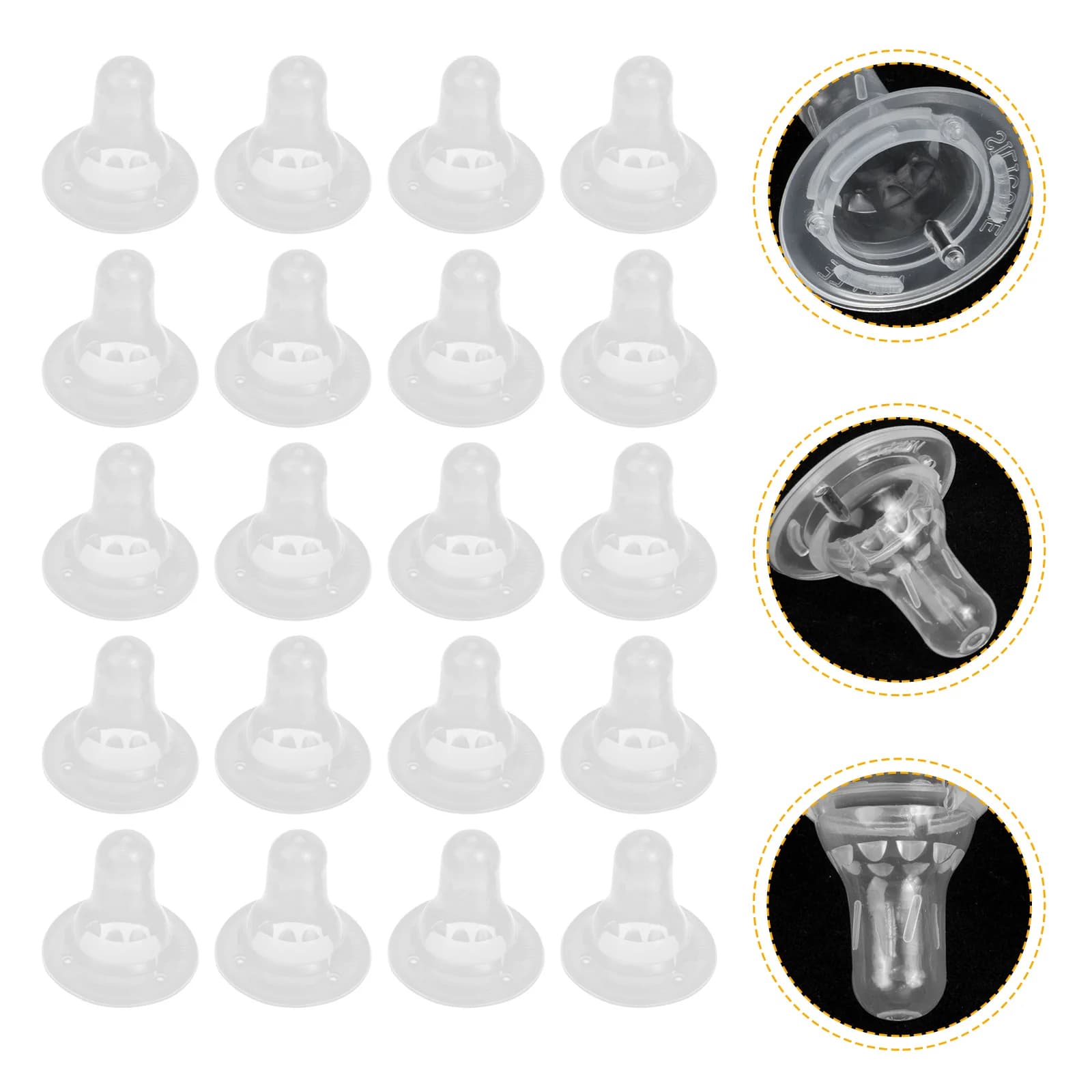 20 Pcs Milk Bottle Replacement Baby Portable Feeding Nursing Silica Gel Accessory