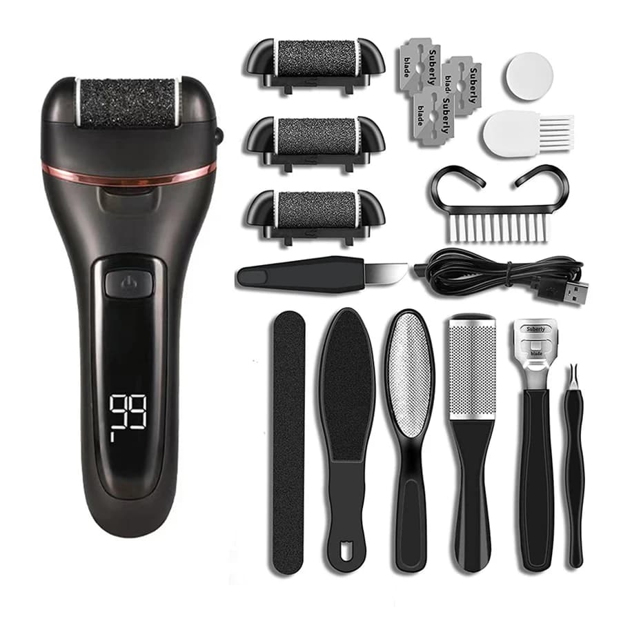 Electric Foot File Callus Remover Professional Foot Grinder Pedicure Machine Tools Rechargeable Heel Cracked Dead Skin Scrubber
