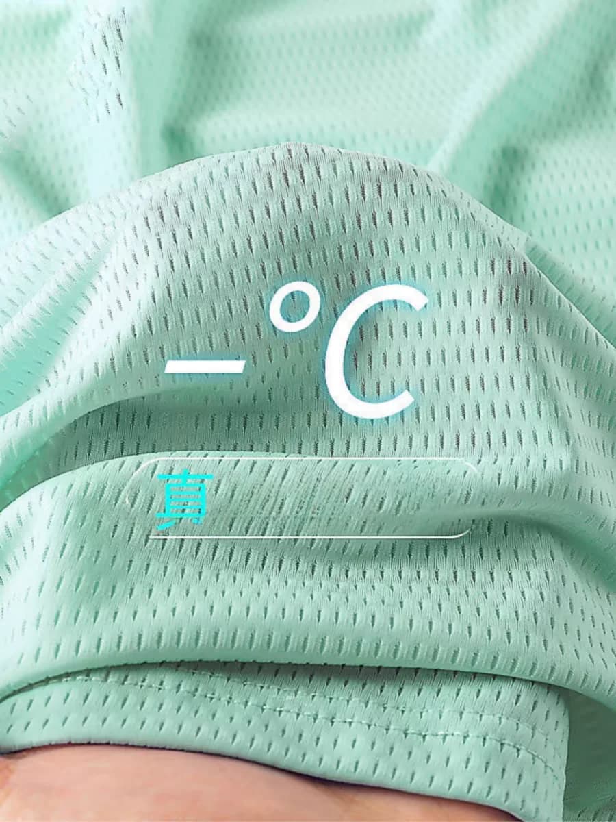 Summer Thin Ice Silk Me Qui Dry ort Sve T-irt Men's Korean Sle Large Size Casual Outdoor Sports Base irt