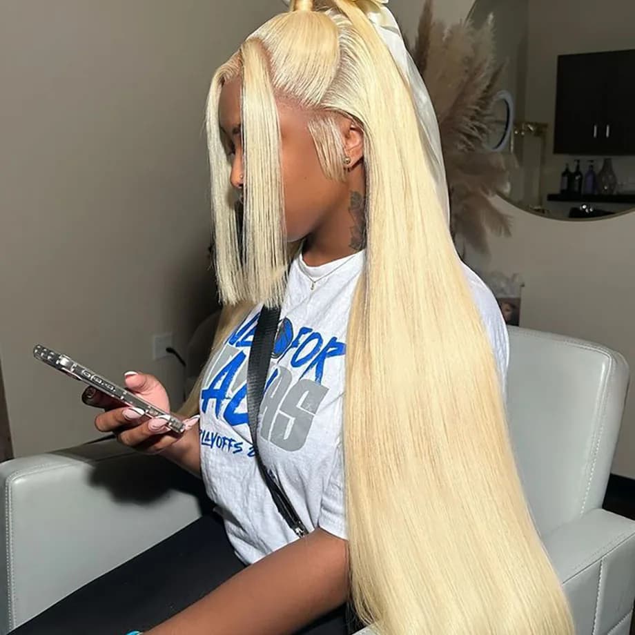 Straight 13x4 Lace Front Wig 613 hd Lace Frontal Wig 13x6 Lace Frontal Wigs Human Hair for Black Women Blonde Human Hair Wig