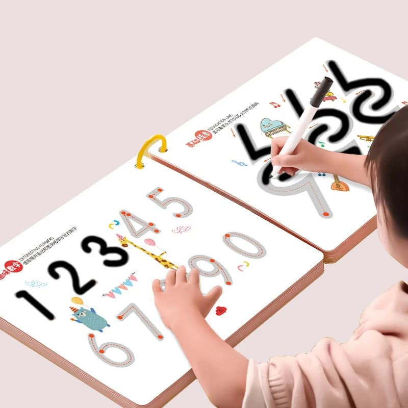 Magical Tracing Workbook Reusable Magic Practice Copybook Control Training Book Children Montessori Drawing Education Stationery