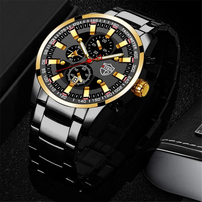 Relogio Masculino 2022 Best New Men's Calendar Luminous Quartz Watch Men's Fashion Business Stainless Steel Watch Men's Watch