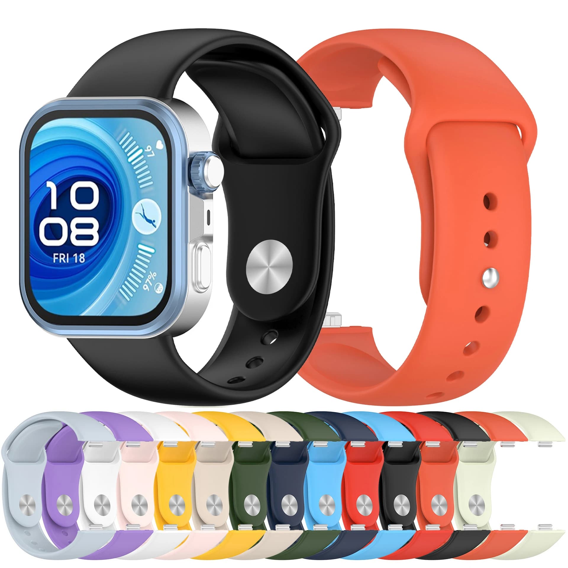 Silicone Strap For Huawei Watch Fit 3 4 band Smartwatch Replacement Sport Correa Bracelet Huawei Watch fit 4 Pro Accessories