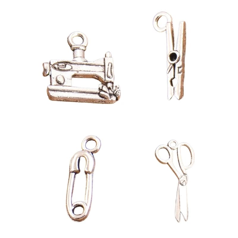 30pcs Creative Jewelry Crafting Charm Decorative Sewing Tools Charm Pendant Perfect For Custom Jewelry Designs