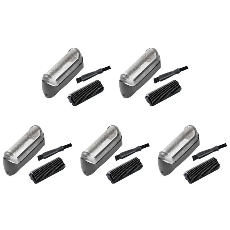 5X Foil & Cutter For Braun 10B Cruzer, 1000/2000 Series Shaver Head Set Replacement Part 180 190 1735 1775 5728 5729