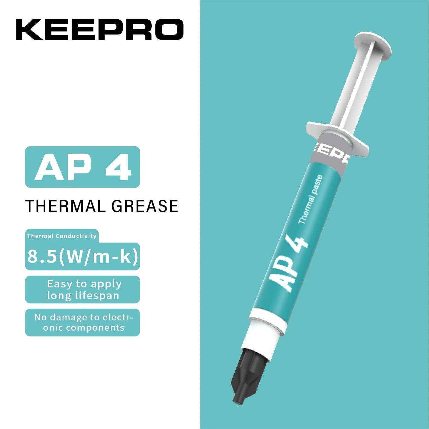 Thermal Conductive Silicone Grease 8.5 W/MK 4g High-Performance Non-Conductive Suitable For Game PC CPU GPU Heatsink Cooling