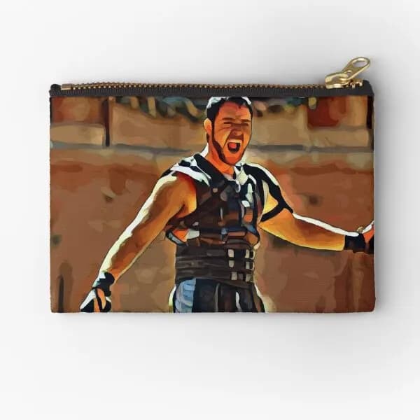 Gladiator Russell Crowe  Zipper Pouches Small Packaging Pocket Coin Underwear Storage Cosmetic Women Socks Men Wallet Panties