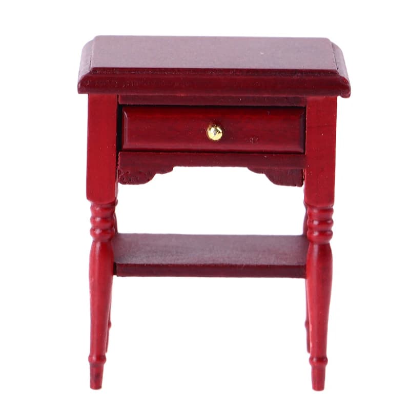 1:12 Dollhouse Miniature Bedside Table Cabinet Locker Furniture Model Decor Toy
