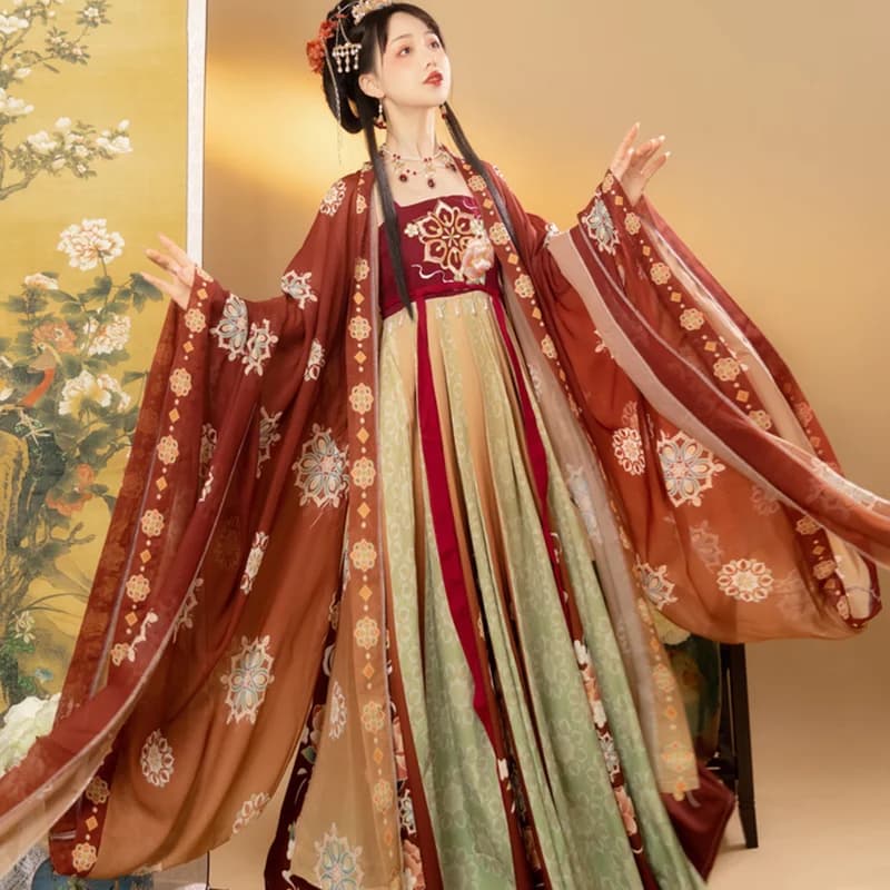 Queen Hanfu Embroidery Traditional Women Hanfu Dress Ancient Chinese Costumes Beautiful Dance Dynasty Robe Clothes