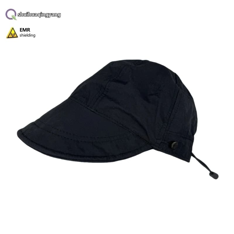 Electromagnetic radiation protective metal fiber/3D silver fiber lined baseball hat Cell phone EMF shielding sun-proof hats