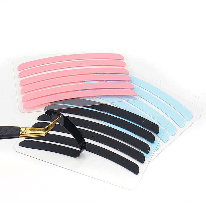 6 Pair Reusable Eyelash Lifting Silicone Stripe Extension Supplies Curler Pad Ribbon Lash Makeup Tools