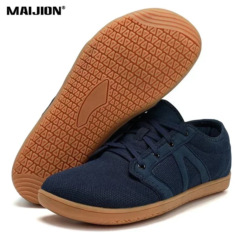 Men's Minimalist Barefoot Sneakers Wide Fit Zero Drop Sole Optimal Relaxation Men's Cross Trainer Barefoot Shoes Wide Toe Box
