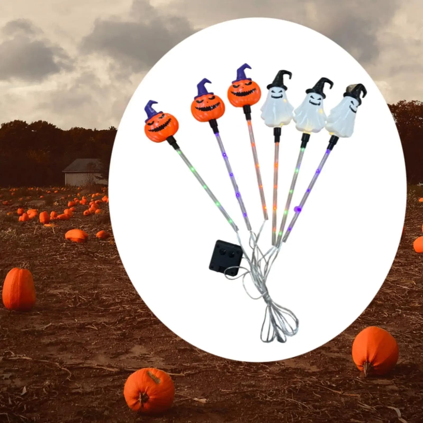 Solar Halloween Lights Waterproof Pathway Light for Patio Home Walkway