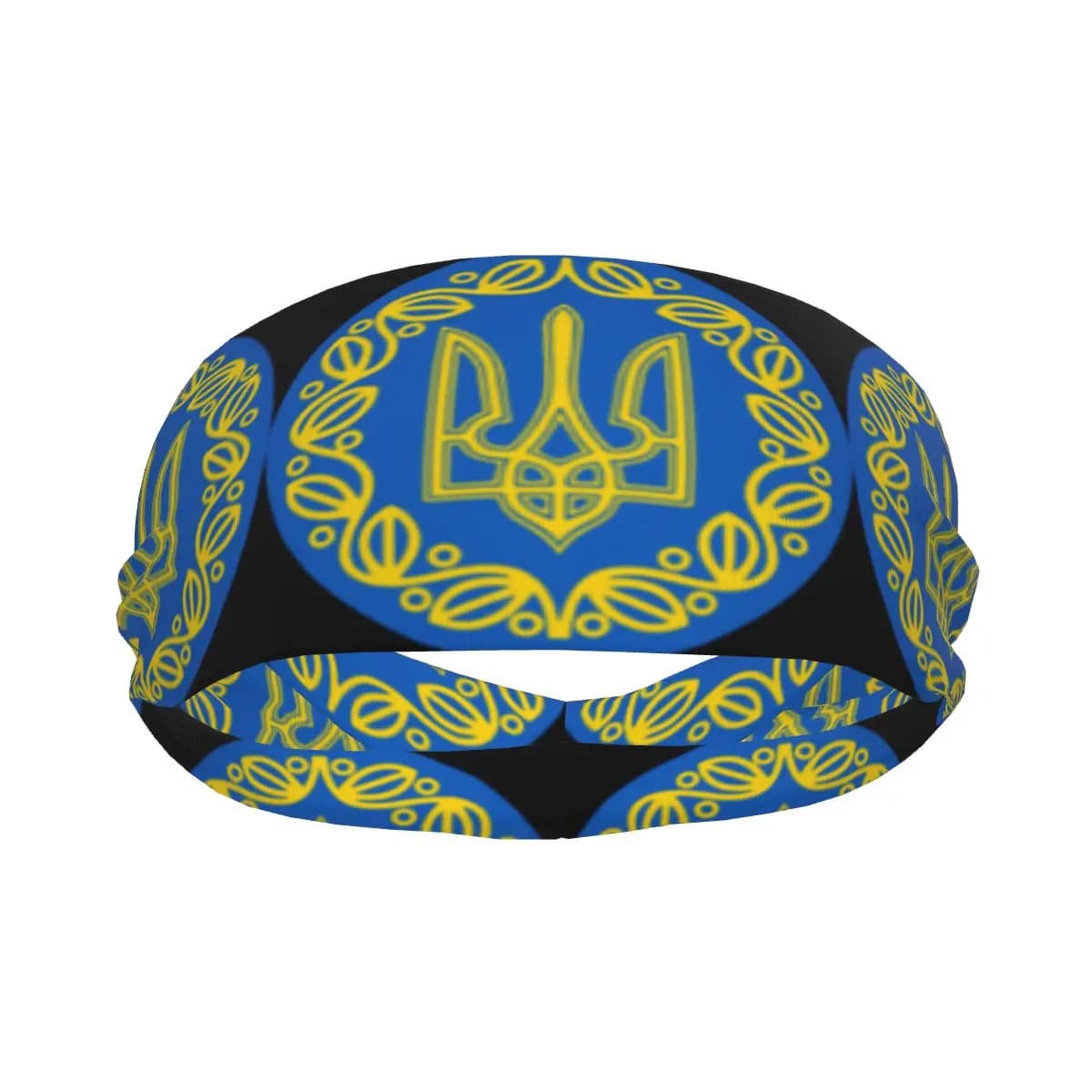 Sports Sweatband Breathable Headband Sweat Hair Head Band Flag Of The President Of Ukrain Yoga Headband