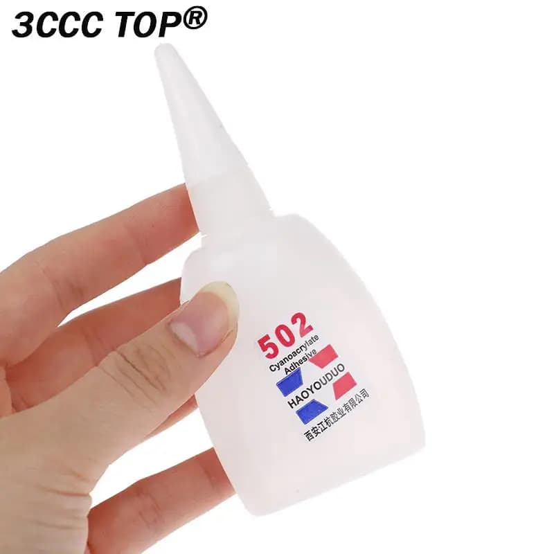 50g Glue Super Liquid Glue 502 Instant Quick-drying Adhesive Strong Glue For Metal Glass Ceramic Stone Wood Leather Plastic etc