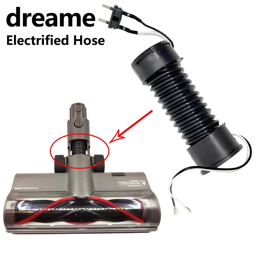 Original Dreame Floor Brush Carpet Brush Repair Accessories Electrified Hose for V8 V9 V10 XR V12 V12pro T20 T30 Accessories