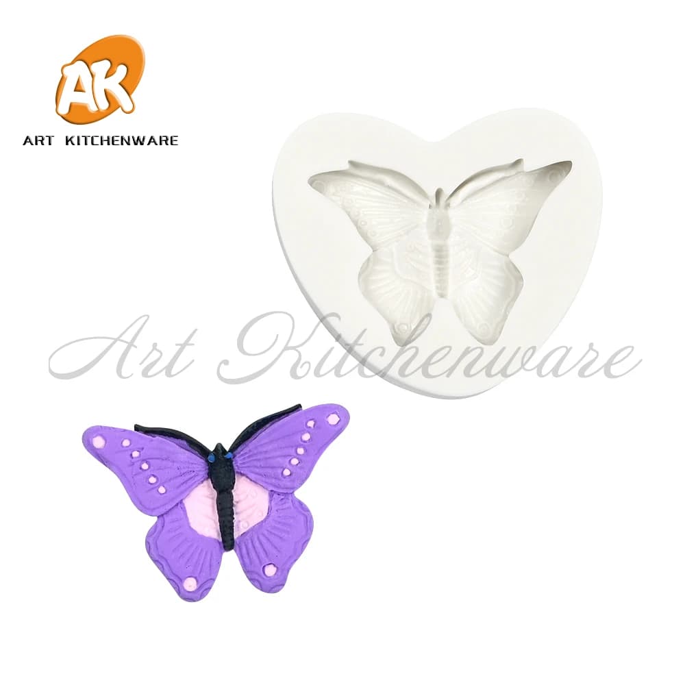 Pretty Butterfly Silicone Fondant Mold Cake Decorating Silicone  Soap Moulds Chocolate Cupcake Cookies Decorations Bakeware