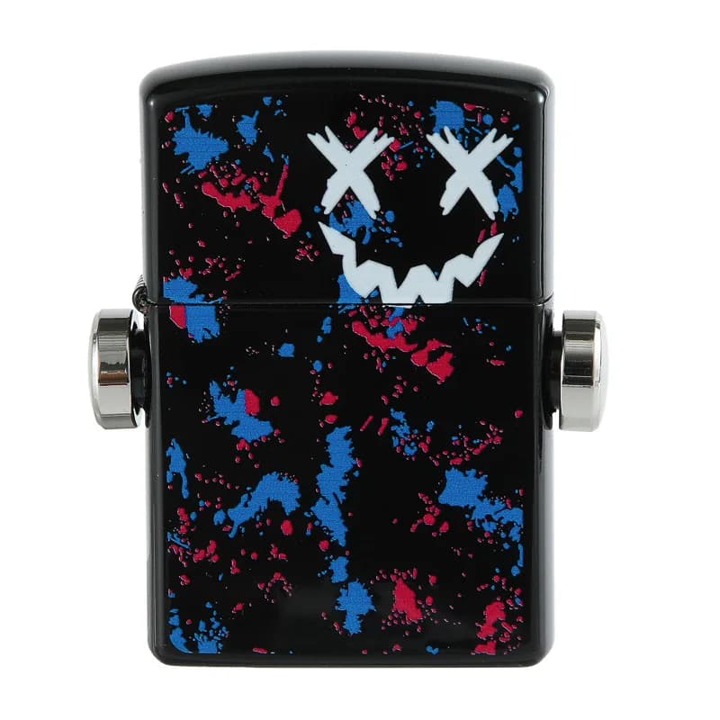 CHIEF Kerosene Lighter White Bronze Retro Creative Rotating Mechanical Pressure Reducing Lighter Unique Fuel Lighter Gift