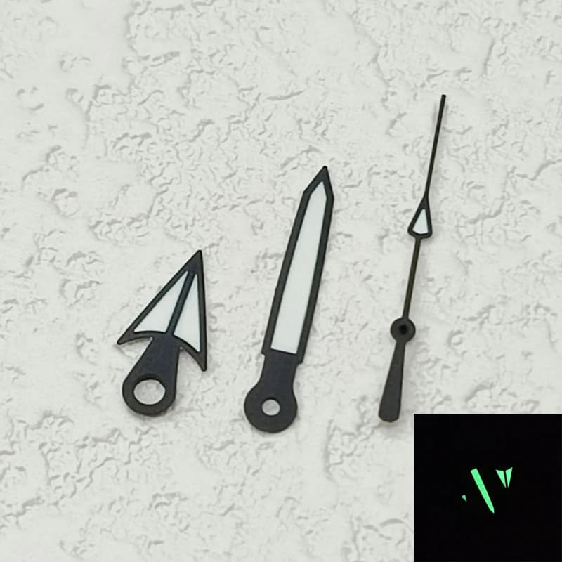 C3 Green Luminous Hand NH36 Hands SKX Watch Hands Fits SKX007 SKX009 For NH35 4R35 7S Movement Men Watch Case Parts