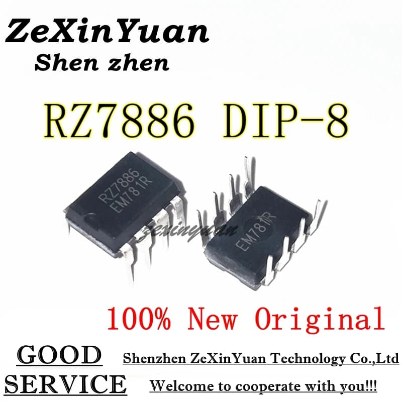 5PCS/10PCS/20PCS/50PCS 100% New Original RZ7886 7886 DIP-8 IC High current motor driver chip