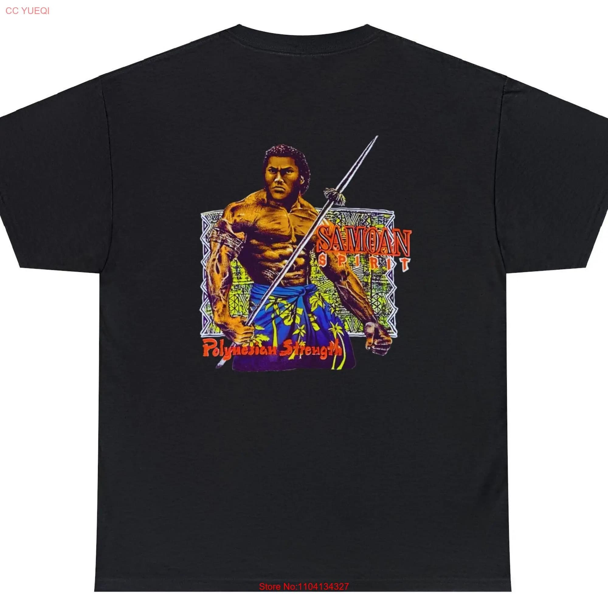 Samoan Strength Spirit Polynesian T Shirt Vintage Design 90s New Print Heavy Cotton long or short sleeves