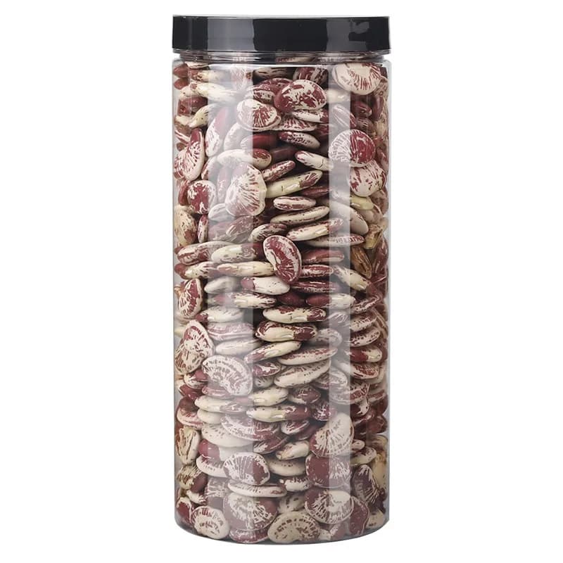 1000ML White Black Coffee Brown Transparent Lid Cover Clear Empty Packaing PET Plastic Jar Pot Container Bottle